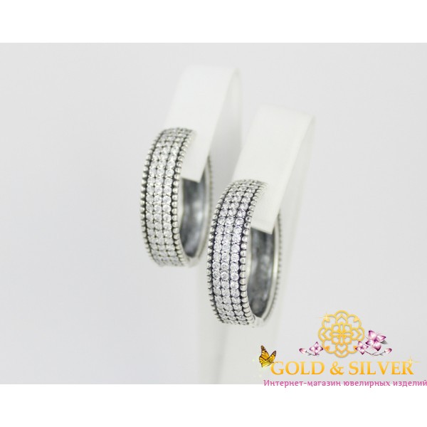 Жіночі сережки срібні "Мадонна" 20161пр , Gold & Silver Gold & Silver, Украина